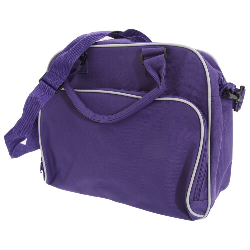 BagBase (One Size, Classic Pink/Light Grey) Bagbase Compact Junior Dance Messenger Bag (15 Litres) 1