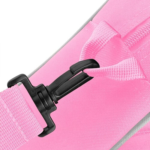 BagBase (One Size, Classic Pink/Light Grey) Bagbase Compact Junior Dance Messenger Bag (15 Litres) 2