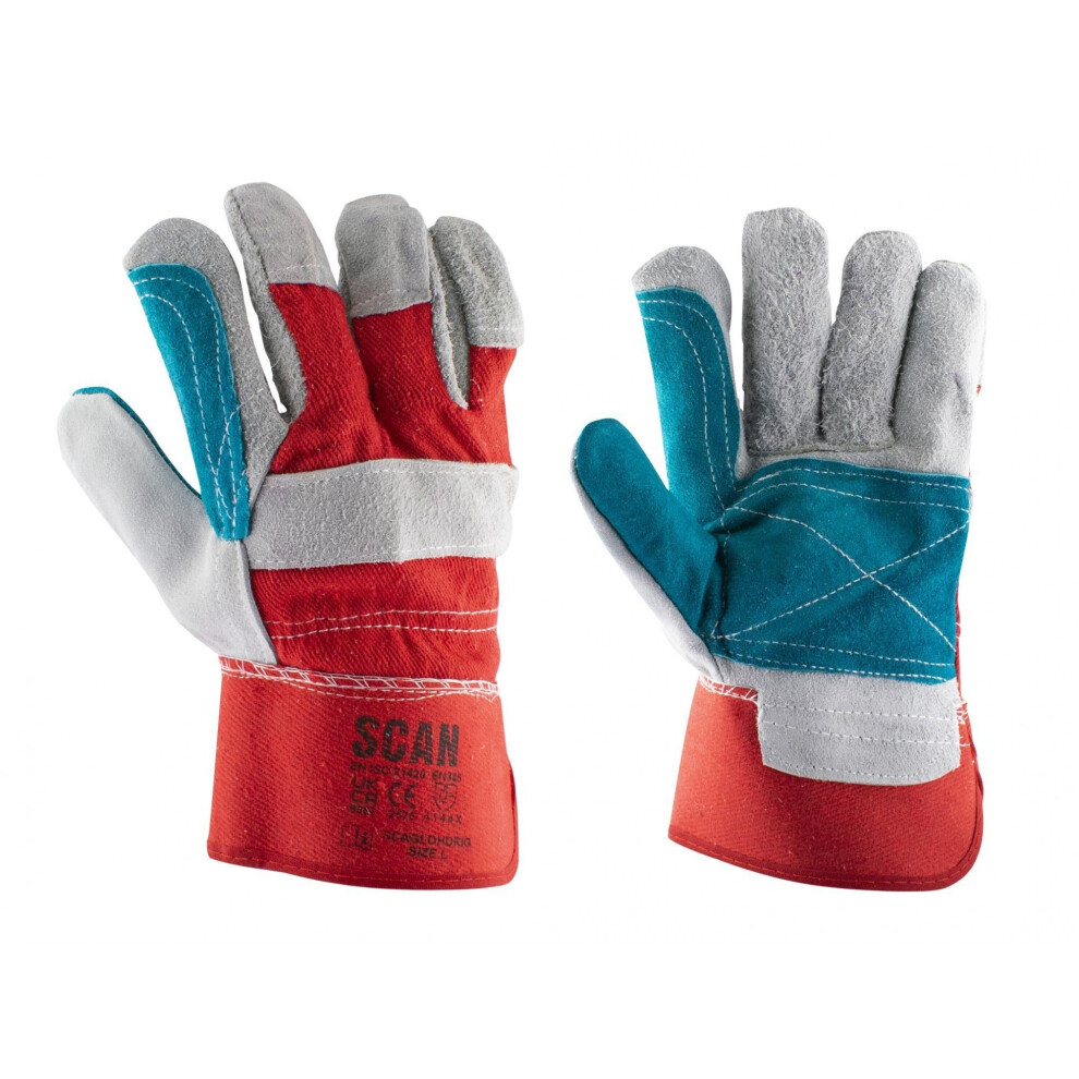 Scan Heavy-Duty Rigger Gloves - Large 5063750502762