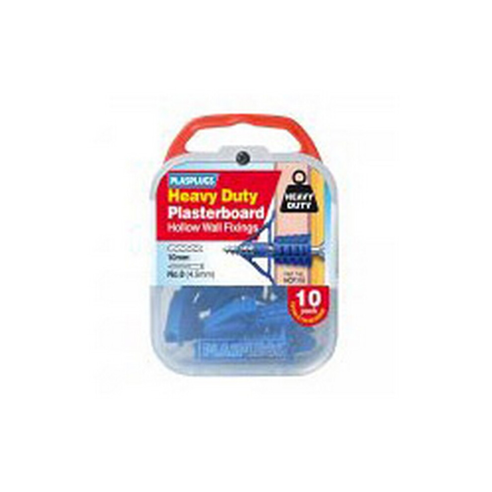 Plasplugs Heavy Duty Plasterboard Fixing (Pack Of 10) 5063107797780