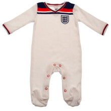 (12-18 Months, White/Red/Blue) England FA Baby 1982 World Cup Retro Sleepsuit