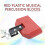 5 Inch Red Jam Block Percussion Instrument with Adjustable Mounting Bracket for Drum Set 2