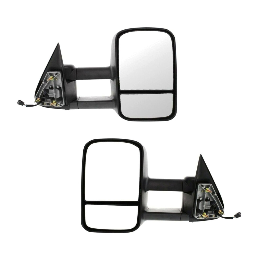Power Heated Towing Mirrors Manual Folding Telescoping For Gmc Chevy Cadillac Silverado Tahoe Escalade Ref: 5317 9169991837093
