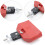 5 Inch Red Jam Block Percussion Instrument with Adjustable Mounting Bracket for Drum Set 4