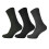Mens Wool Blend Non Elastic Top Light Hold Socks (Pack Of 3) 1