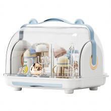 Large Baby Bottle Drying Rack with Removable Drip Tray and Organizer for Multiple Bottles