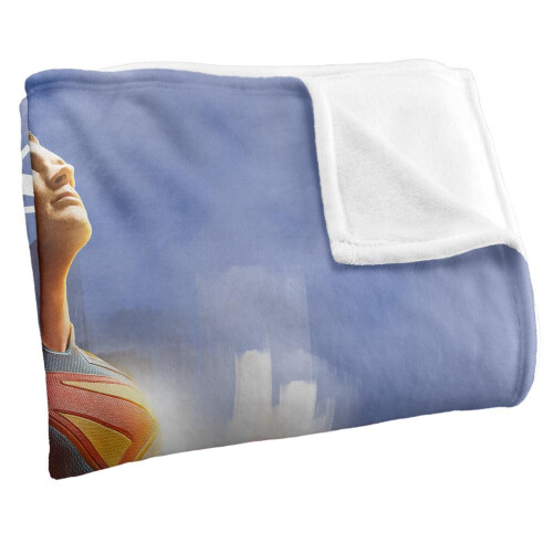 Superman (50in x 60in, Multicoloured) Superman Lookup Silky Shield Supersoft Blanket 1