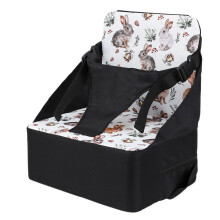 Toddler Booster Seat with Secure ThreePoint Straps, Foldable  Chair Cushion for Travel Dining