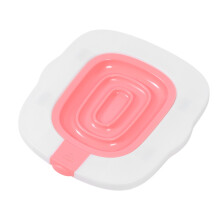 Katzentoilette-Trainingsset – wiederverwendbar, ABS-Kunststoff, rosa, klein
