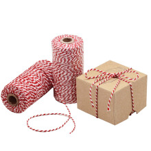 Bakers Twine Red and White 100M Durable Cotton for Baking Crafts Gift Wrapping Gardening