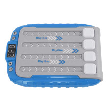 Tragbare blaue Musik-Rhythmus-Spielmaschine mit 6 herausfordernden Levels