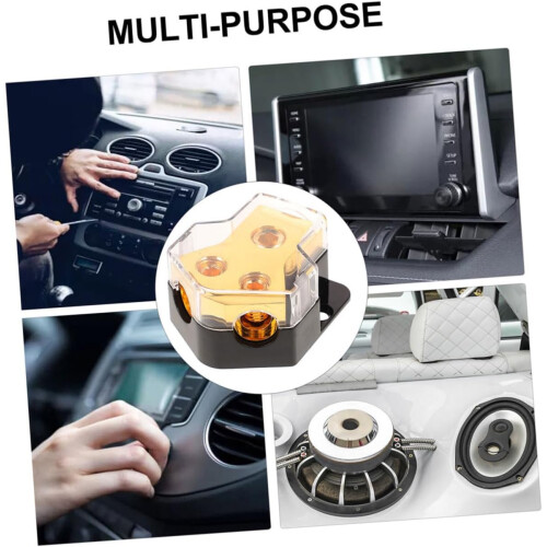 2pcs Car Audio Distribution Block for Multiple Amplifiers with Stable Power Delivery and Easy Installation 1