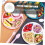 Divided Plastic Plate with Spoon and Fork, Durable Dishwasher Safe Portion Control Dinnerware 5