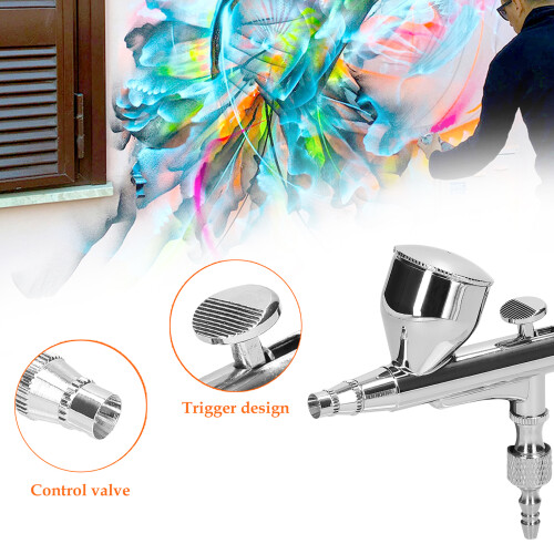 Multi-purpose 0.3mm Airbrush Set for Model Making, Art & DIY Projects 1