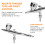 Multi-purpose 0.3mm Airbrush Set for Model Making, Art & DIY Projects 10