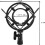 Universal Microphone Shock Mount for 4248mm Condenser Mics, Spider Web Suspension with 5/8 Adapter 4