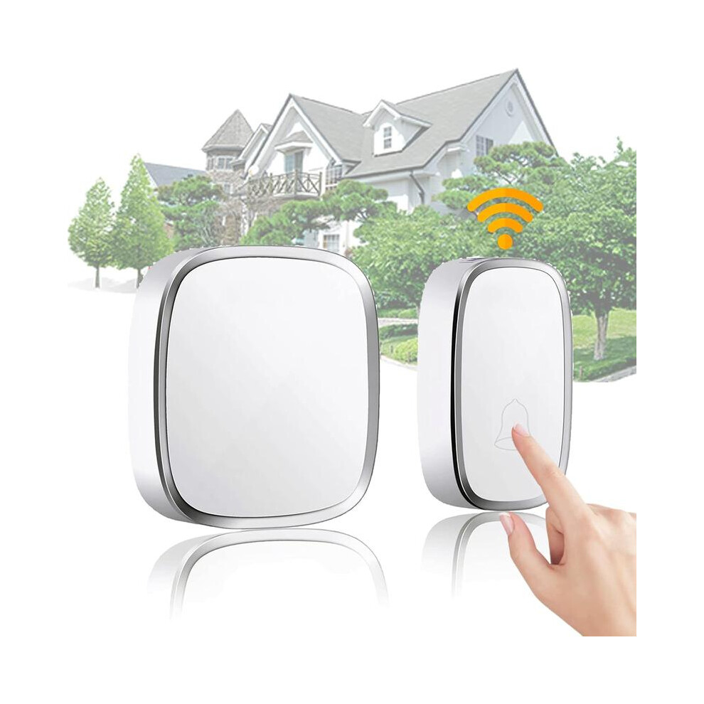 (1 Transmitter + 1 Receiver) 4 Level Volume (Mute Mode), 300M Range, 36 Tunes & Light Indicator, Ip44 Waterproof Doorbell 5042355264701