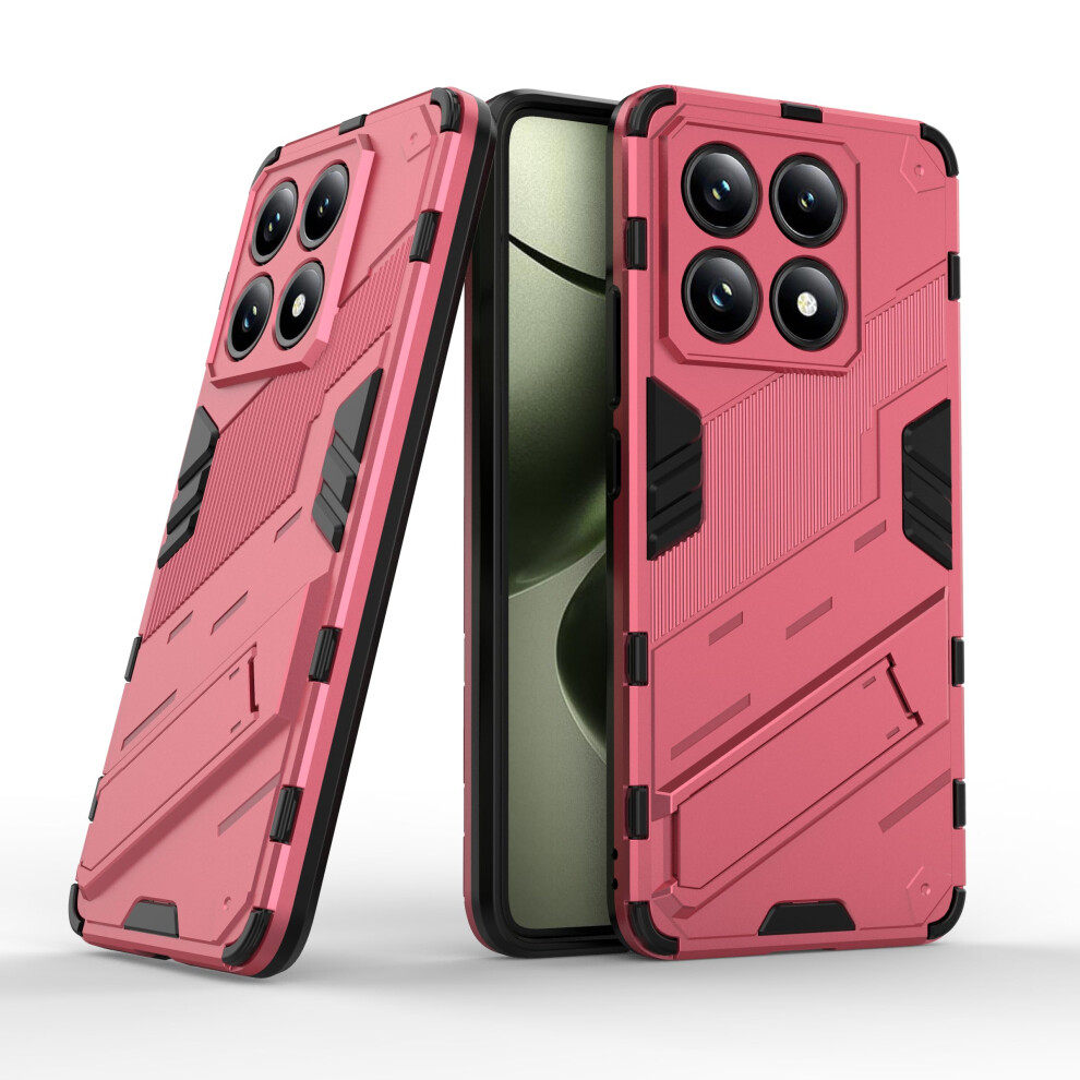 Rugged Shockproof Duallayer Protection With Kickstand Tpu Pc Cover Case For Xiaomi 14T 5G Pink 9174973737896