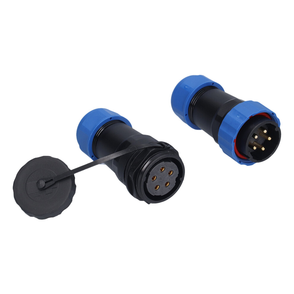 Aviation 5-Pin Waterproof Socket Plug, Ip68, 28Mm, 25A 9411383650637