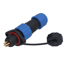 IP68 Waterproof Power Connector SP137, 250V 5A Male Female Plug