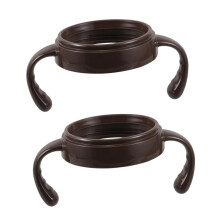 2pcs Wide Neck Baby Bottle Handles with Dust Cover, Ergonomic Grip for Toddlers, Easy to Clean