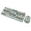 Wireless Keyboard Mouse Combo 82 Keys Low Noise 2.4G Bluetooth Green 1