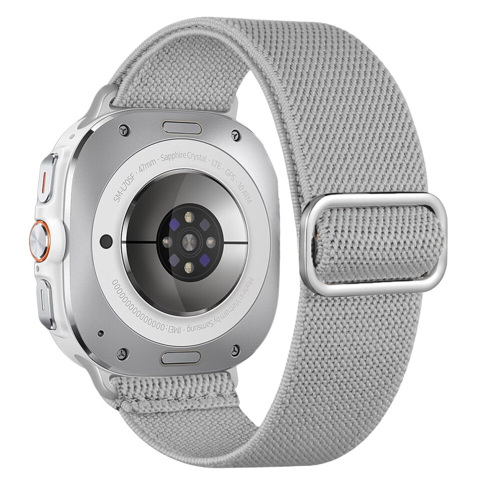 Braided Nylon Strap With Comfortable Elastic Fit Â For Galaxy Watch Ultra 47Mm Grey 9053599224938