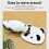 Corrugated Panda Pattern Cat Scratch Mat for Walls & Doors 8