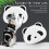 Corrugated Panda Pattern Cat Scratch Mat for Walls & Doors 4