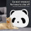 Corrugated Panda Pattern Cat Scratch Mat for Walls & Doors 6