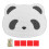 Corrugated Panda Pattern Cat Scratch Mat for Walls & Doors 2