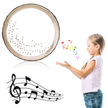 Ocean Drum Natural Colour Maple Wave Bead Percussion Instrument 8-inch Size