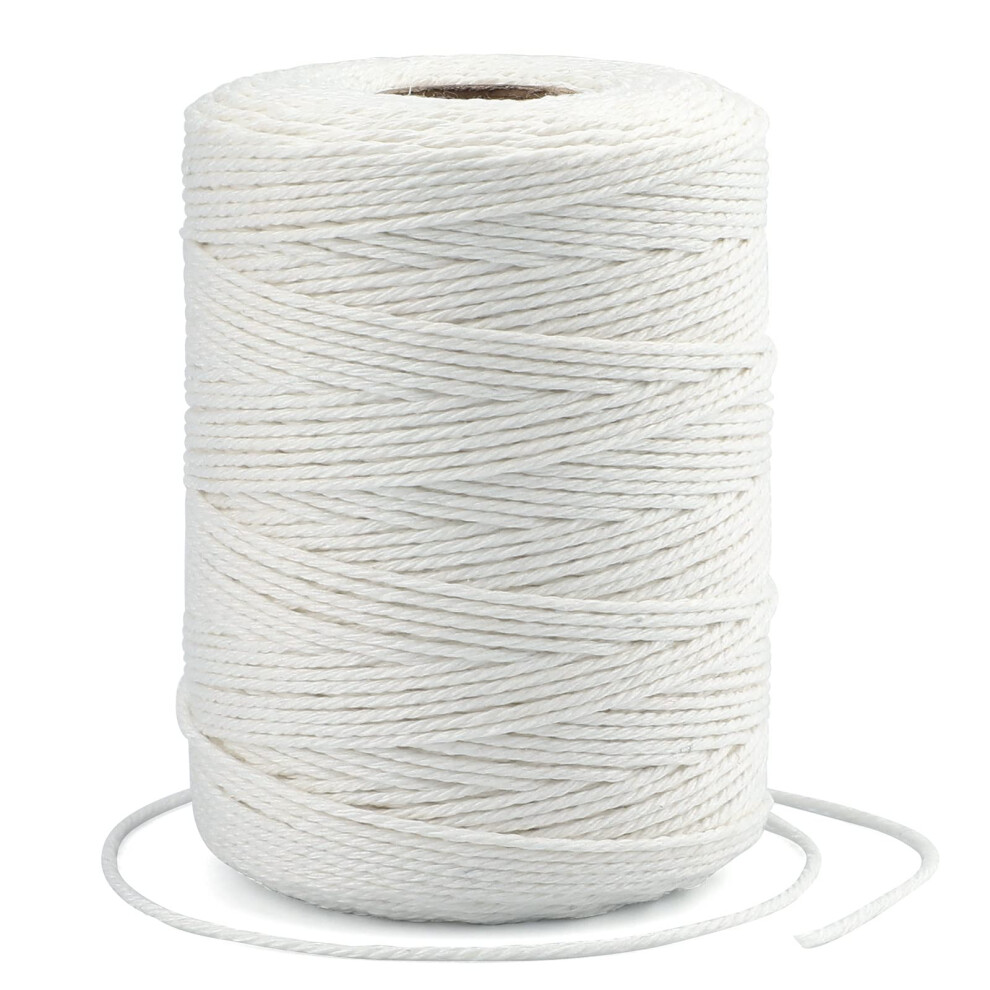 Cotton Baker's Twine 2Mm 656Ft Foodsafe Butcher's String For Cooking, Roasting And Crafts 9455672145848