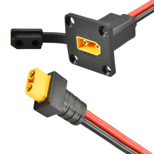 10FT 10AWG XT90 AntiSpark Waterproof Panel Mount Cable for Solar Generators, LiPo and FPV