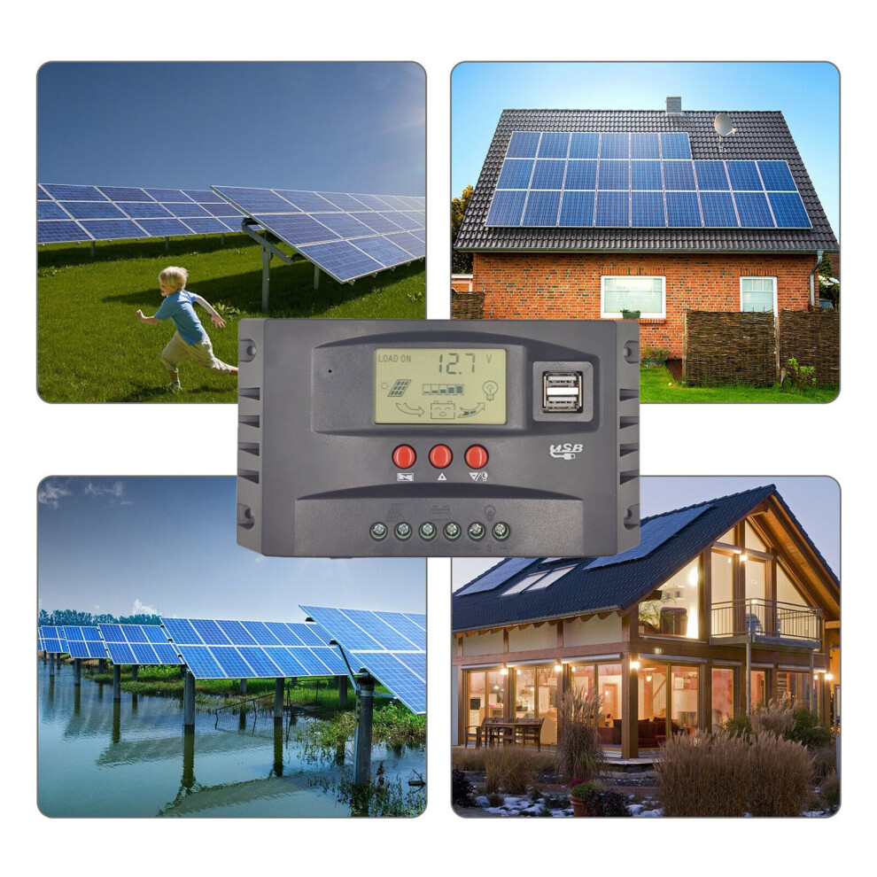 40A MPPT PV Charge Controller 12V 24V Auto UK