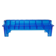 Hair Clipper Organizer with Large Capacity Barber Tool Storage Case, Blue 8Grid Holder