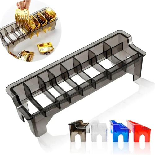 Hair Clipper Organizer with Large Capacity Barber Tool Storage Case, Blue 8Grid Holder 1