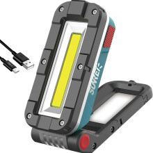 LED Work Light 1100 Lumens Rechargeable COB with Magnetic Base USBC 7 Modes for Car