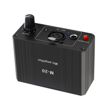 Microphone Preamp 48V  Gain XLR Output UltraClean Signal for Dynamic and Condenser Mics
