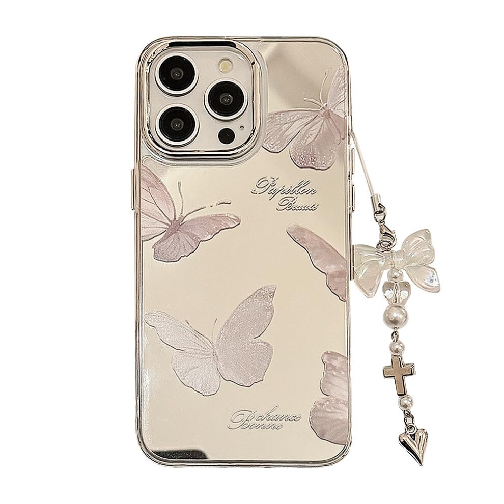 Case For Iphone 13 Pro Butterfly Slim Shockproof With 360 Protection And Lens Guard Pink 9174973738794
