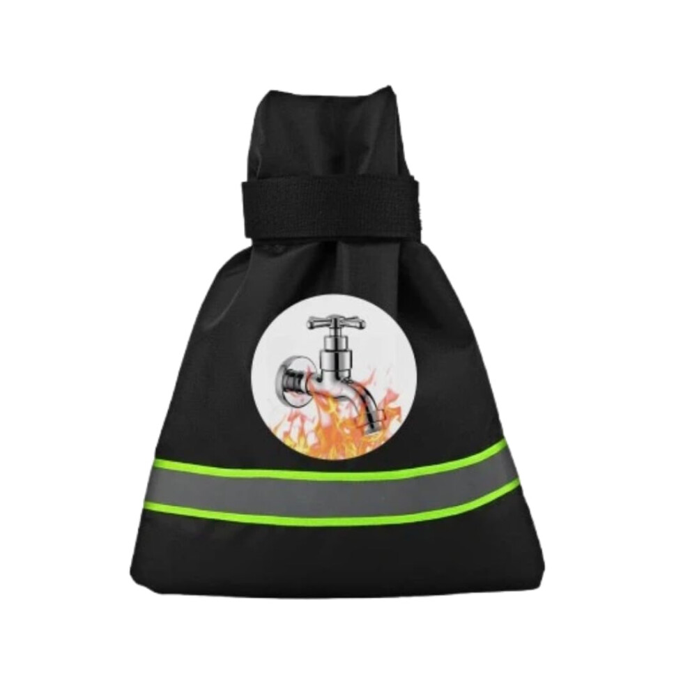 Outdoor Faucet Cover For Winter Freeze Protection, Insulated Waterproof Spigot Cover With Reflective Strip, 6.3'X9.84' Green 9113335882768