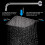 12 Inch Rainfall Shower Head with Extension Arm, Large Square Chrome for Full Body Coverage 4