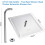 12 Inch Rainfall Shower Head with Extension Arm, Large Square Chrome for Full Body Coverage 3