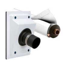 White HVAC Line Set Cover Kit for 3/4 Inch Insulation, Tubing Protection and Clean Finish