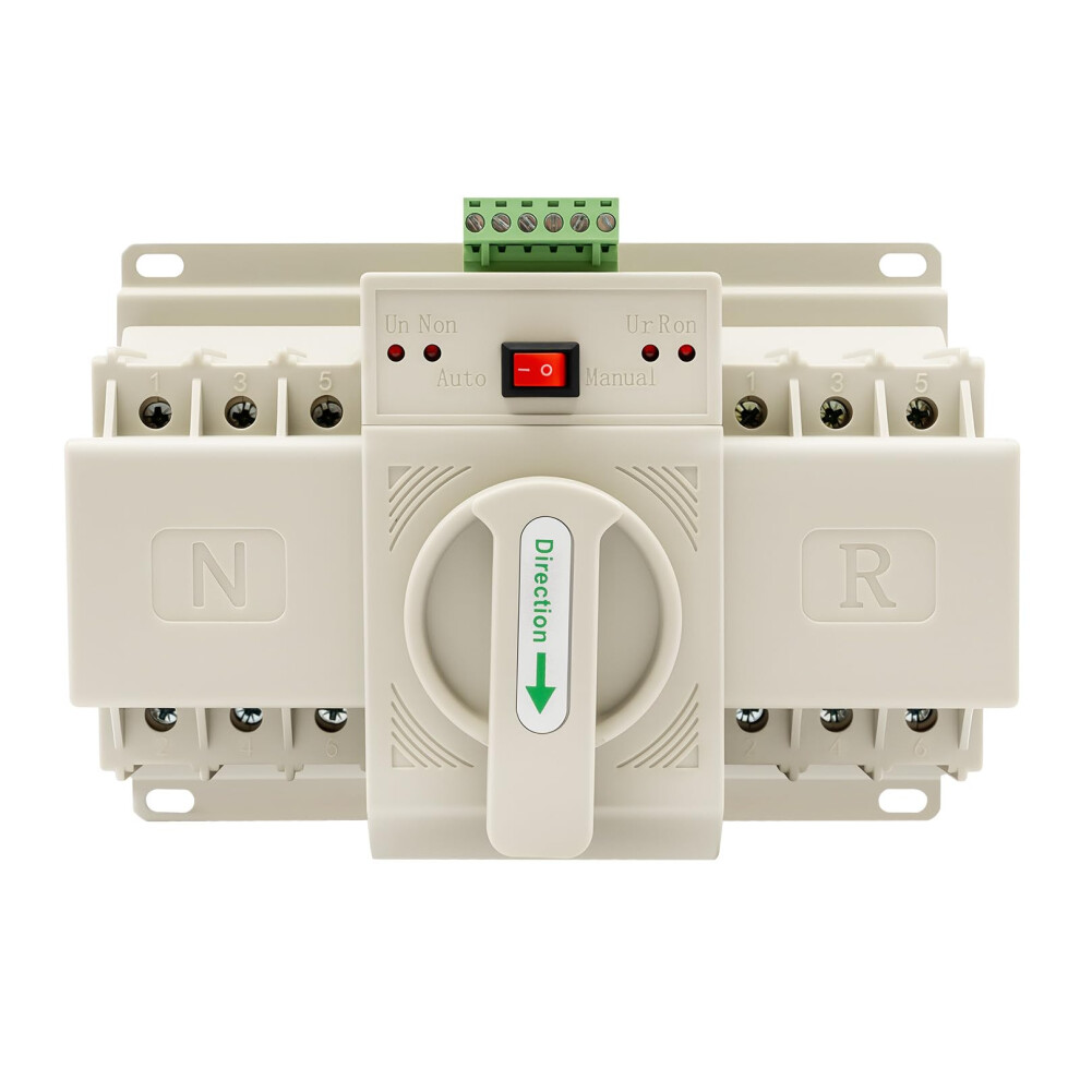63A Automatic Transfer Switch 3P Dual Power With Manual Override And Fast Power Transfer 9169991776095