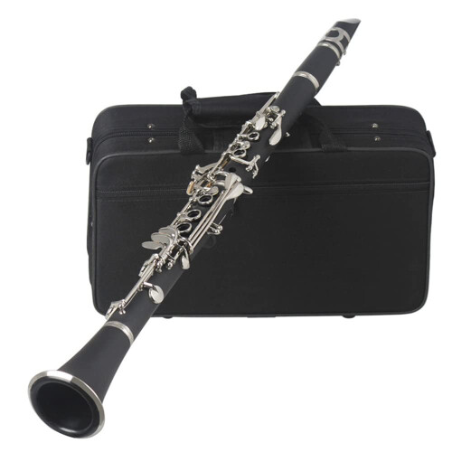 Bb Clarinet for Beginners 17 Keys Ebonite Student Model with Case Stable Intonation