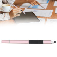 Kompakter tragbarer Stylus-Stift mit 2 Funktionen für iOS-Tablet, Kindle, Galaxy – Pink