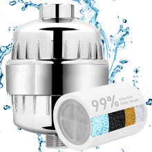 Shower Filter Removes 99% Chlorine and Hard Water – Improves Skin Hydration and Strengthens Hair