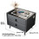 Smart Bedside Table with Wireless Fast Charging, Bluetooth Speaker, USB Port and LED Lighting 2