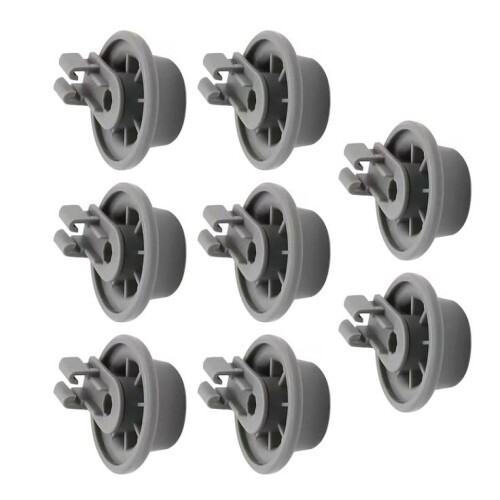 Dishwasher Lower Rack Wheels Replacement Kit for Bosch, Smooth Glide, Fits Multiple Models SHX Series